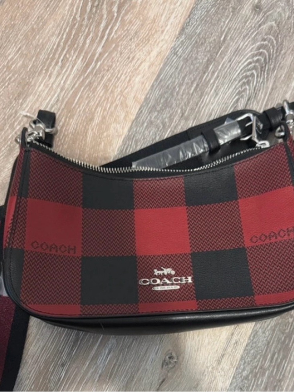 Coach Jes Baguette Buffalo Print purse. Style no. C6818